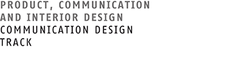 product and visual communication arts - communication design track
