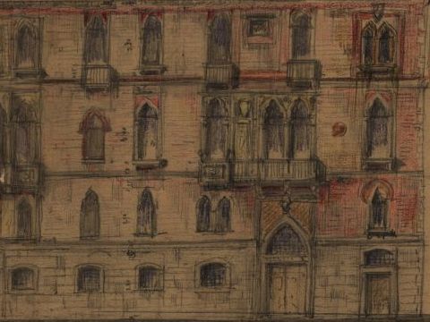 18. Facciata per un nuovo corpo di fabbrica sulle Zattere, 1907