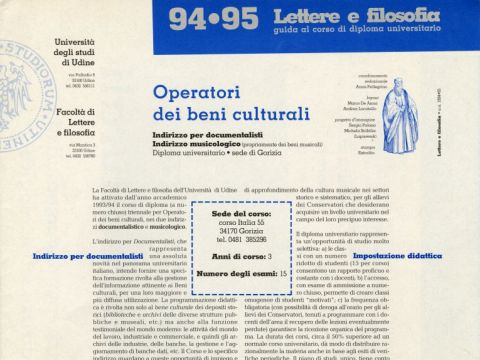 8. Università degli studi di Udine, 1994-1995