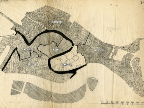 5. Venezia con la divisione in Sestrieri, s.d.