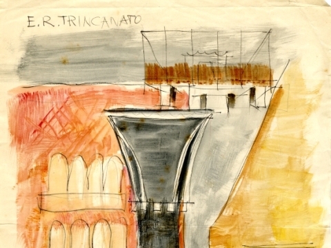 7. Venezia Minore, studio per la copertina, 194-?