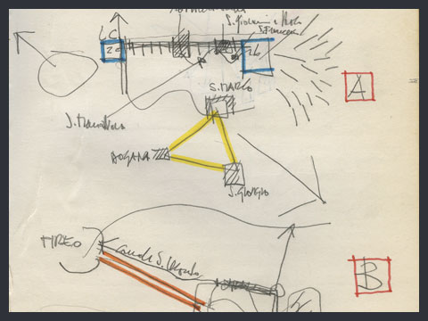 Progetto Venezia Città-Porto schema comparativo tra Venezia e Atene, 14.3.1973