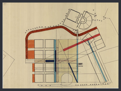 Progetto per Università a Las Palmas de Gran Canaria-schema planimetrico, maggio 1988