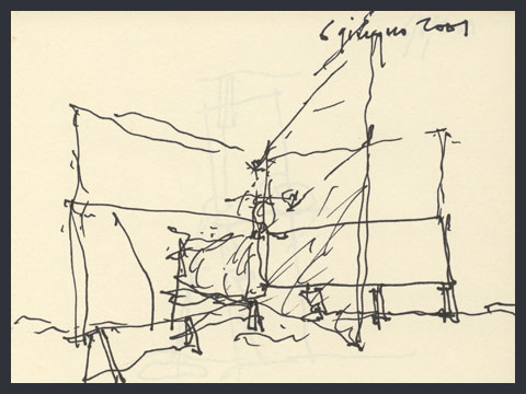 Altitudo, incertitudo…, Progetto della Libellula, studio [6 giugno 2001], Quaderno 119