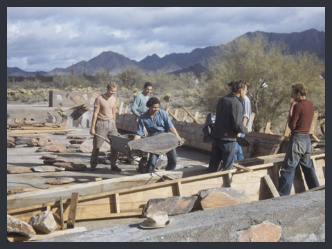 F.L. Wright Taliesin West, 1911–50, immagini della comunità, Scottsdale, Arizona