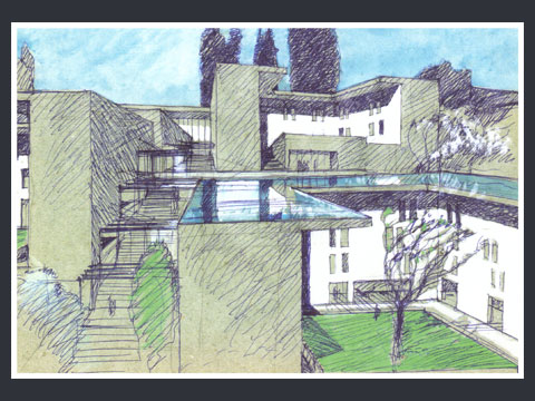 4. Progetto di concorso per un centro congressi a San Miniato (Pisa), 2004