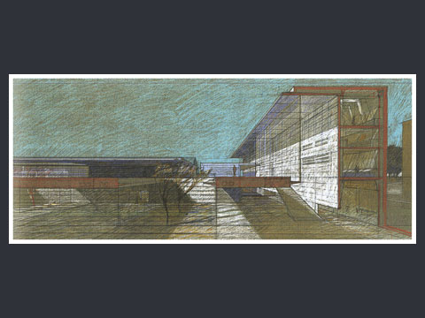 7. Progetto di concorso per il nuovo centro delle arti contemporanee a Roma, 1999 