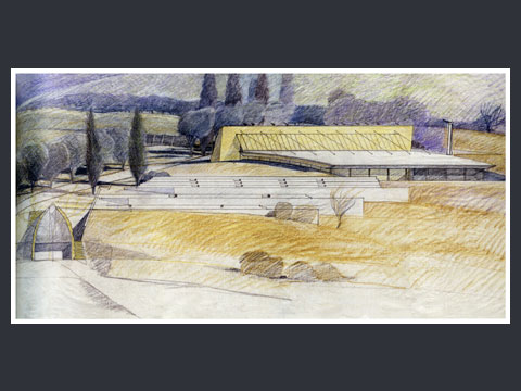 9. Progetto per una piscina coperta a Baschi (Terni), 1995 