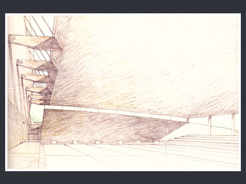 10. Progetto per una piscina coperta a Baschi (Terni), 1995 