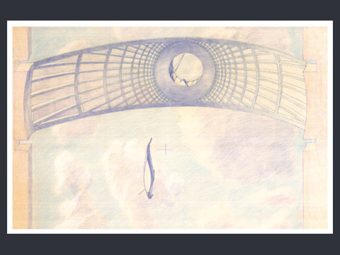 23. Progetto di concorso per il ponte dell'Accademia a Venezia, 1985 