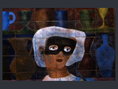 La liaison con Gio Ponti - De Poli-Ponti, Arlecchino 1940, disegno preparatorio di G. Ponti, 1940