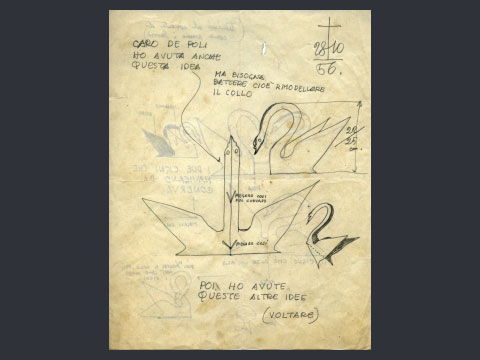 Bestiario. Lettera di Gio Ponti 28 ottobre, 1956
