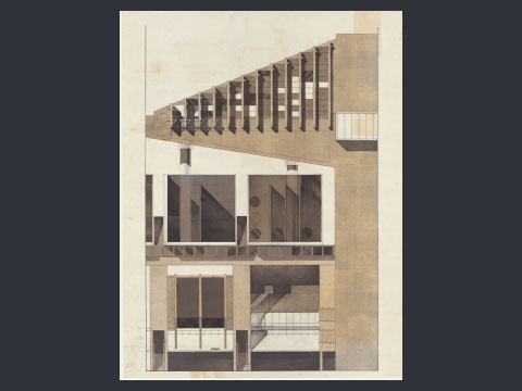 6. Progetto di biblioteca a Roma, 1968