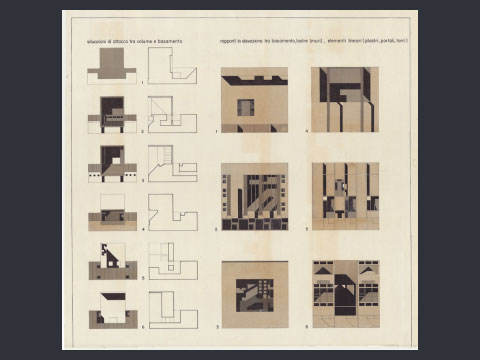 7. Gli elementi, Una ipotesi di architettura, 1966-68
