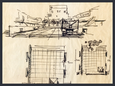5. Studio per una piazza all'interno del quartiere «Zen» a Palermo, 1969