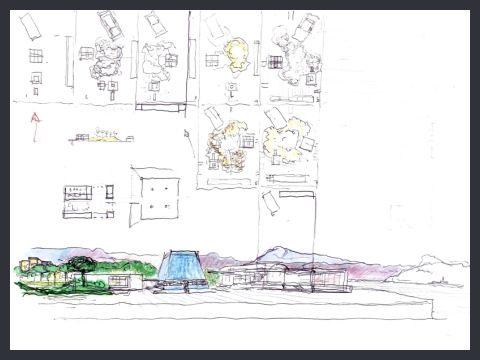 23. Progetto per la zolla dello spirito, schizzi di studio, 2003