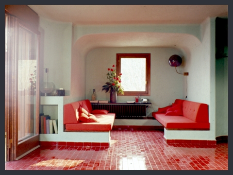 Luisa e Ico Parisi, casa Caspani, Carate Urio, 1964