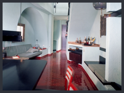 Luisa e Ico Parisi, casa Caspani, Carate Urio, 1964