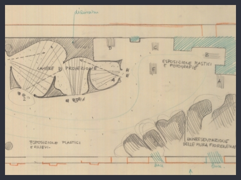 16. Allestimento di una mostra su Michelangelo a Venezia, 1964