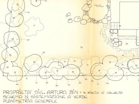 15. Sistemazione del verde, A. Bin, 1978-87