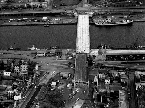 20. Ponte Guillaume le Conquerant a Rouen sulla Senna, 1969