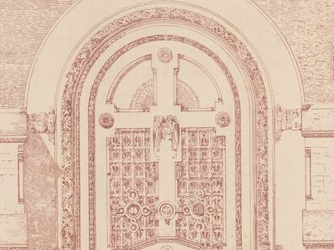 3. Chiesa del Sacro Cuore ai cappuccini a Milano, facciata, 1906-11