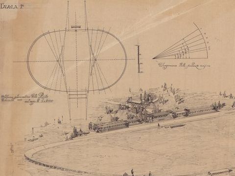 5. Progetto per un nuovo autodromo e campo di volo, Milano 1914