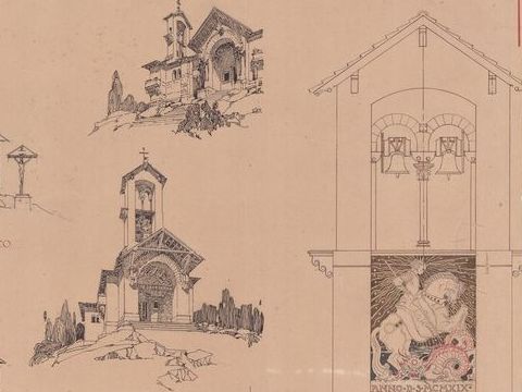 8.  Progetto di chiesa per l’Opera di Soccorso per le chiese rovinate dalla guerra, 1919-20