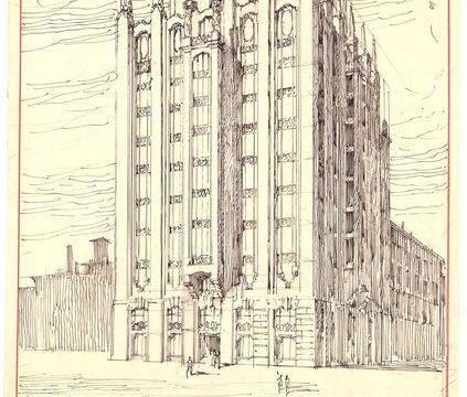 13. Progetto di concorso per la nuova sede del Chicago Tribune, 1922