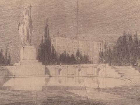 14. Progetto di concorso per il Monumento ai caduti a Milano, 1924-25