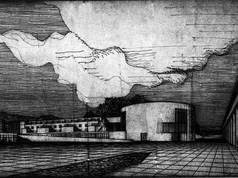 11. Prospettiva della piazza, s.d.
