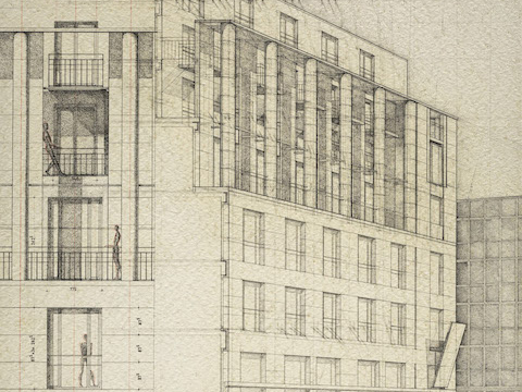 9. Unter den Linden 78, Berlin, partito arch. e prospettiva, 1996
