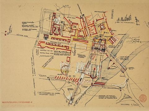 13. Potsdam Innenstadt, schizzo planimetria, 1991