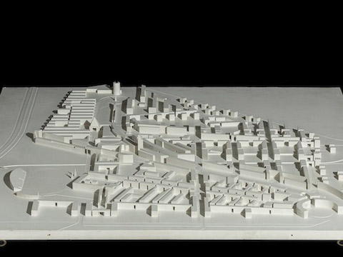 18. Masterplan Kirchsteigfeld, Potsdam, modello, 1992
