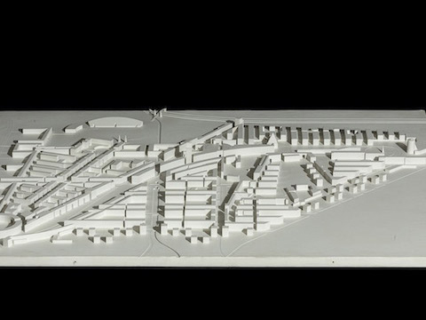 19. Masterplan Kirchsteigfeld, Potsdam, modello, 1992