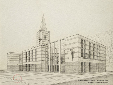 21. Centro evangelico a Kirchsteigfeld, Potsdam, 1997