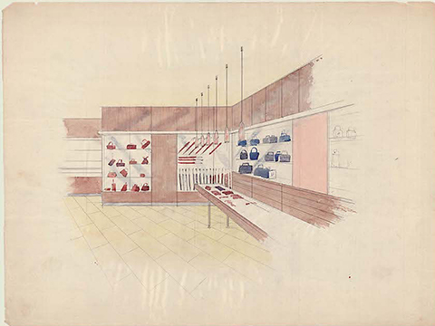 20. Negozio di borse e accessori, anni ’50