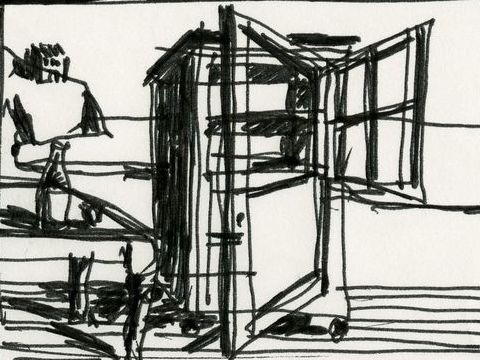 11. Mobile contenitore Portafinestra, 1989