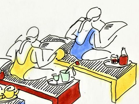 23. Chaise longue Les beaux jours schizzi di studio, circa 1985