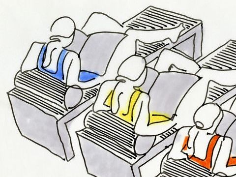 24. Chaise longue Les beaux jours schizzi di studio, circa 1985