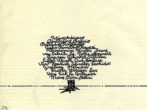 13. L’albero degli architetti, 1975