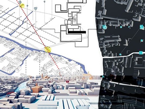 9. P. Eisenman. Tracciati ed elementi del progetto