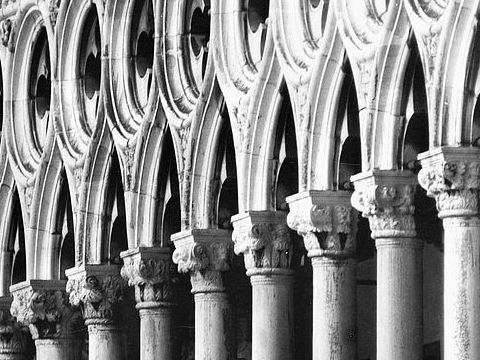 2. Palazzo ducale: loggiato, Venezia, anni '60