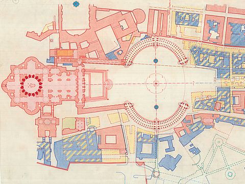 14. Roma, mappa delle trasformazioni (1672-1955): zona di San Pietro, 2004
