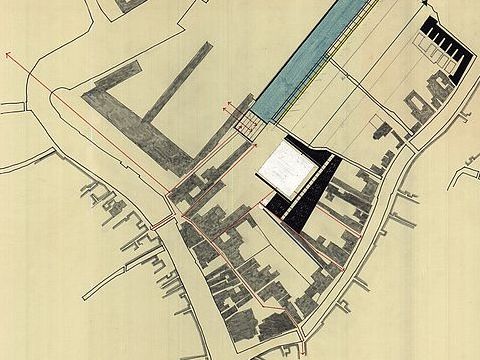 5. Cannaregio ovest a Venezia: studio planimetrico, 1980