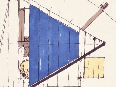 12. Padiglione Italia della Biennale di Venezia: studio planimetrico, 1986