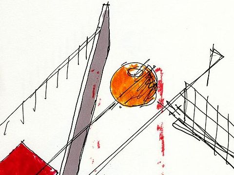 14. Padiglione Italia della Biennale di Venezia: studio assonometrico, luglio 1991