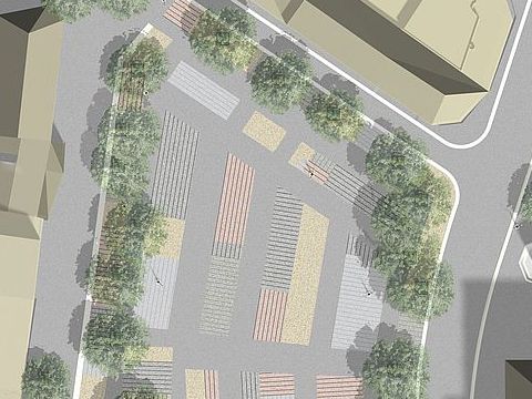 7. Piazza Jean Jaures: planimetria