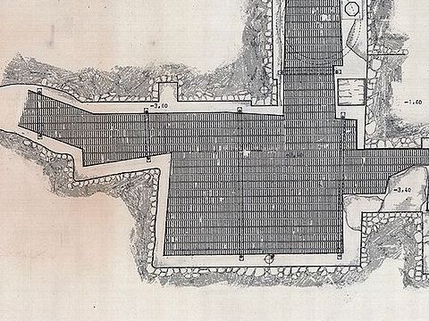18. Palazzo Madama, pianta del piano archeologico: studi