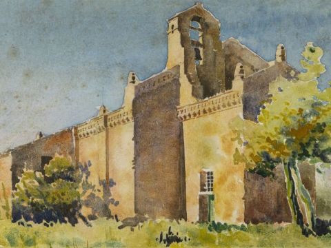 2. Rilievo Chiesa della Beata vergine del pino, Cervia: veduta della chiesetta [s.d.]
